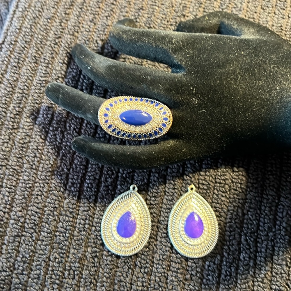 Ring and earrings to match